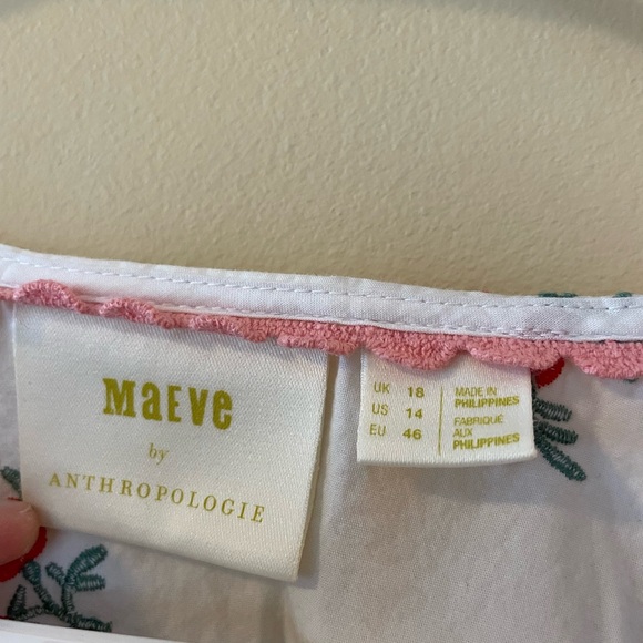 Maeve anthropologie floral embroidered blouse - Picture 2 of 4
